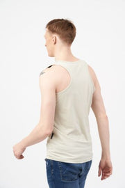 Men's Basic Vest Top in Stone
