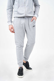Jogger with Adjustable Drawstrings of Men's Tracksuit Set with Contrast Rib