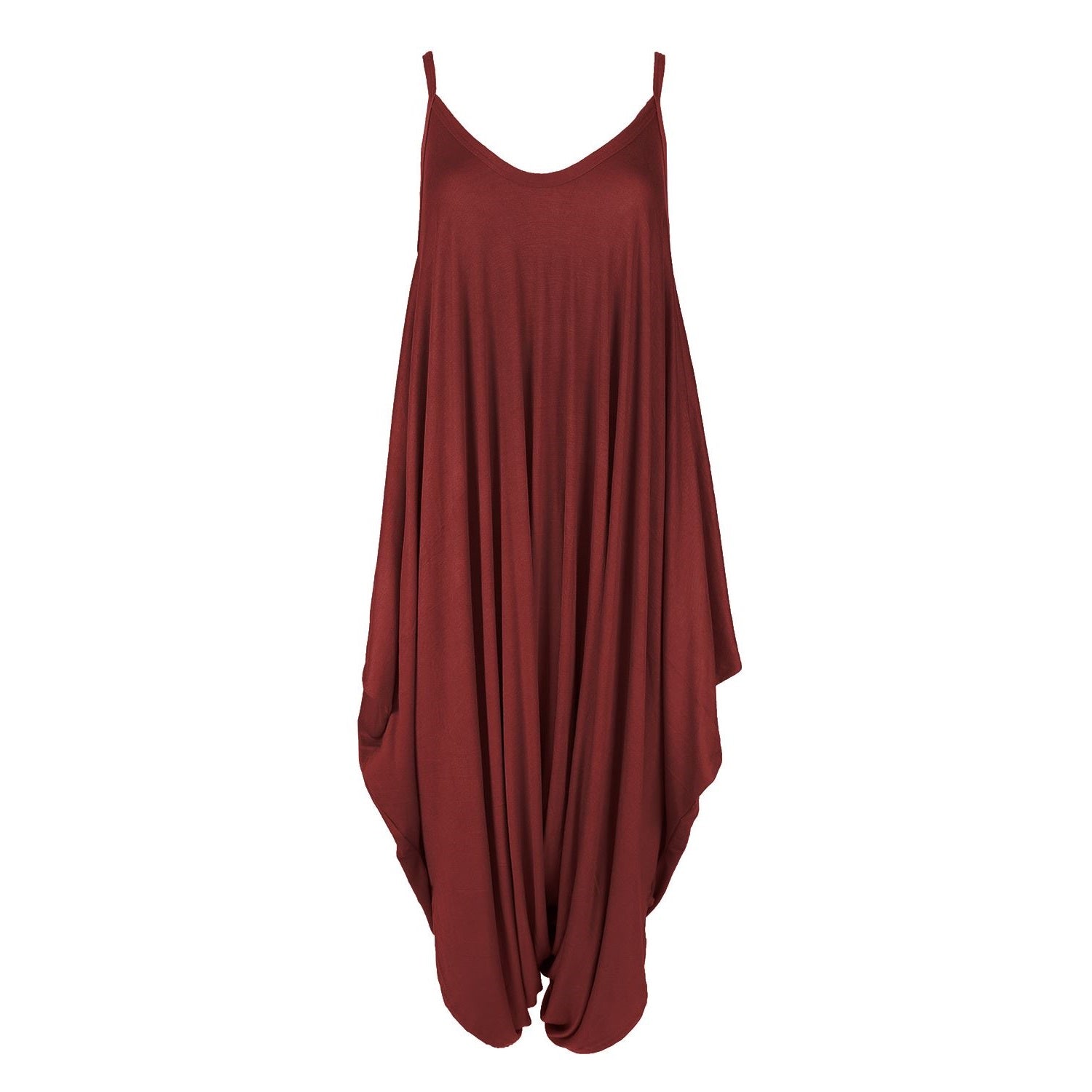 Women's Lage look Strappy Baggy Harem Jumpsuit Dress Top Playsuit Cami 10-20